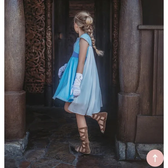 Only Little Once Elsa Dress and Cape Sz 8 - Picture 16 of 16